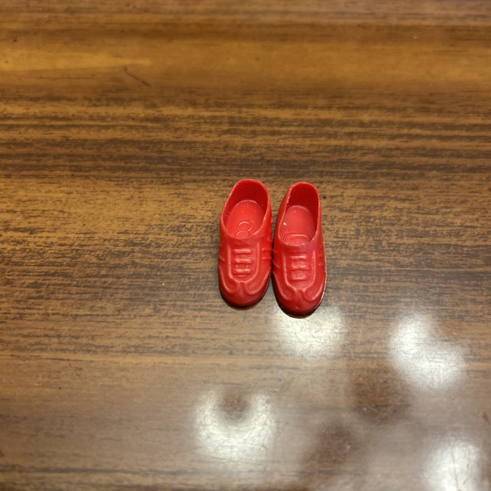 Vintage Sindy Doll‎ Shoes Red Shoes Tenner Sneakers